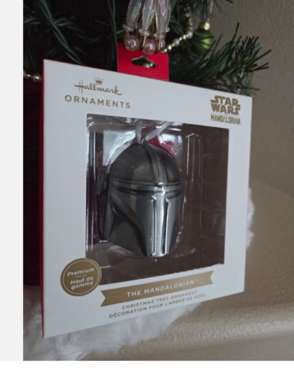 Hallmark Star Wars: The Mandalorian Helmet Christmas Tree Ornament NEW